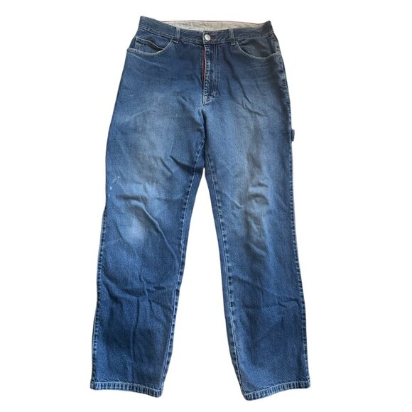 VTG Y2K 725 Originals Blue Carpenter Men's Jeans Size: 34 - Picture 8 of 9
